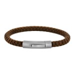 Armbånd brun kalveskind 19cm/6mm. SON of NOA - 80970289219