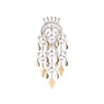 Sølje med spirlauv, kvit/forgylt. Graffer - 873504