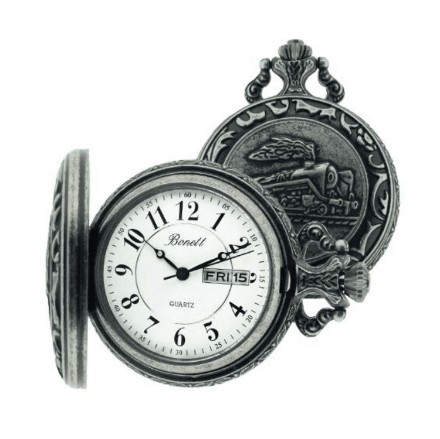 Bonett lommeur antikk lokomotiv inkl. kjede - 445 Bonett lommeur antikk lokomotiv inkl. kjede - 445