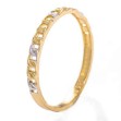 Gullring tofarget, 14kt - 57226
