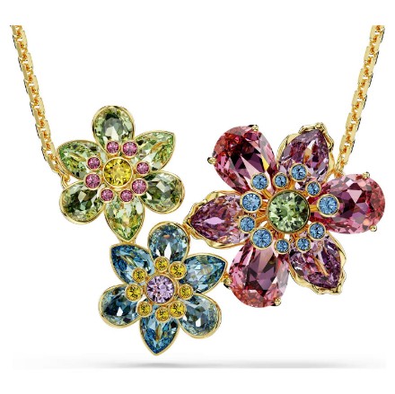 Swarovski smykke Idyllia Mixed cuts, Flower, Multicolored, Gold-tone plated - 5721668 Swarovski smykke Idyllia Mixed cuts, Flower, Multicolored, Gold-tone plated - 5721668