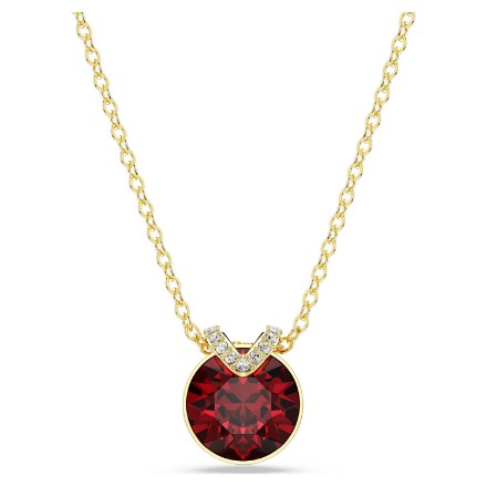 Swarovski smykke Bella V pendant Round cut, Red, Gold-tone plated - 5724287 Swarovski smykke Bella V pendant Round cut, Red, Gold-tone plated - 5724287