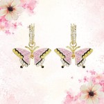 Swarovski øredobber Idyllia drop Butterfly, gold-tone plated - 5670055