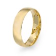 Giftering i gult gull 14kt, 5 mm, modell 167. RUBIN - 1250
