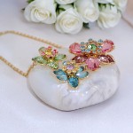 Swarovski smykke Idyllia Mixed cuts, Flower, Multicolored, Gold-tone plated - 5721668