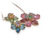 Swarovski smykke Idyllia Mixed cuts, Flower, Multicolored, Gold-tone plated - 5721668