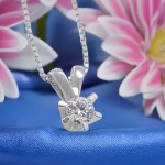 Diamantsmykke Sofia i gull med 0,30 ct W-Si-1120730