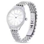 Swarovski klokke Attract Swiss Made, Full pavé, Crystal bracelet, Silver tone, Stainless steel - 5644062