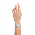 Swarovski klokke Attract Swiss Made, Full pavé, Crystal bracelet, Silver tone, Stainless steel - 5644062