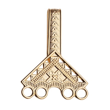 Veskekrok Sunnfjord forgylt, sølv oksidert - 316600 Veskekrok Sunnfjord forgylt, sølv oksidert - 316600