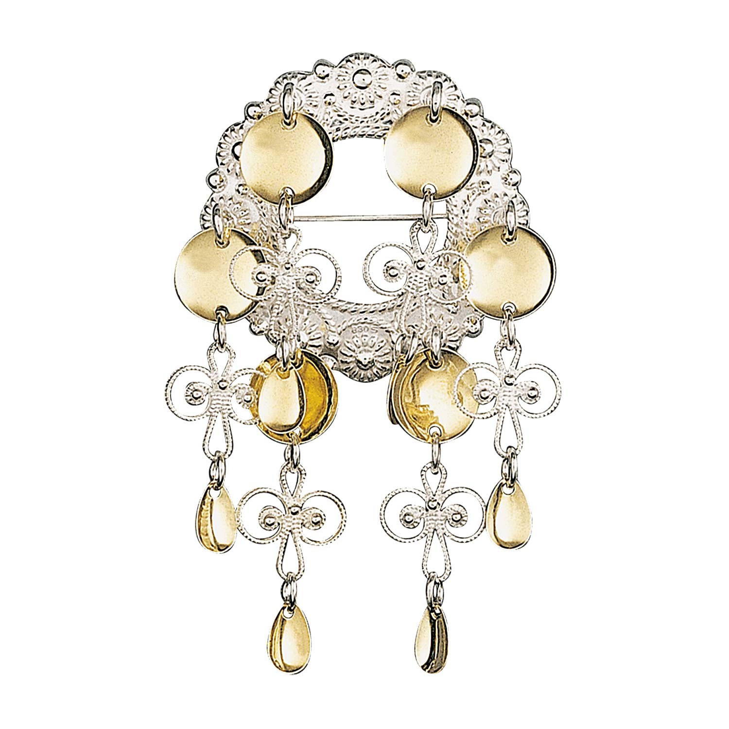 Sølje kvit forgylt - 133500