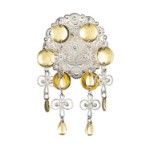 Sølje kvit forgylt - 145500