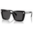 Swarovski sunglasses Square shape, SK6032, Black - 5732335