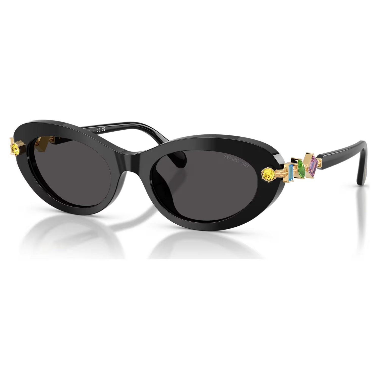 Swarovski solbriller Oval shape, Black - 5724507