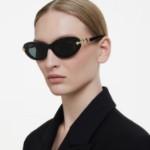 Swarovski solbriller Oval shape, Black - 5724507