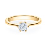 Diamantring forlovelsesring  0,50 ct i 14kt gult gull. Aida -18016050GG