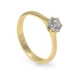 Diamantring forlovelsesring  0,50 ct i 14kt gult gull. Aida -18016050GG