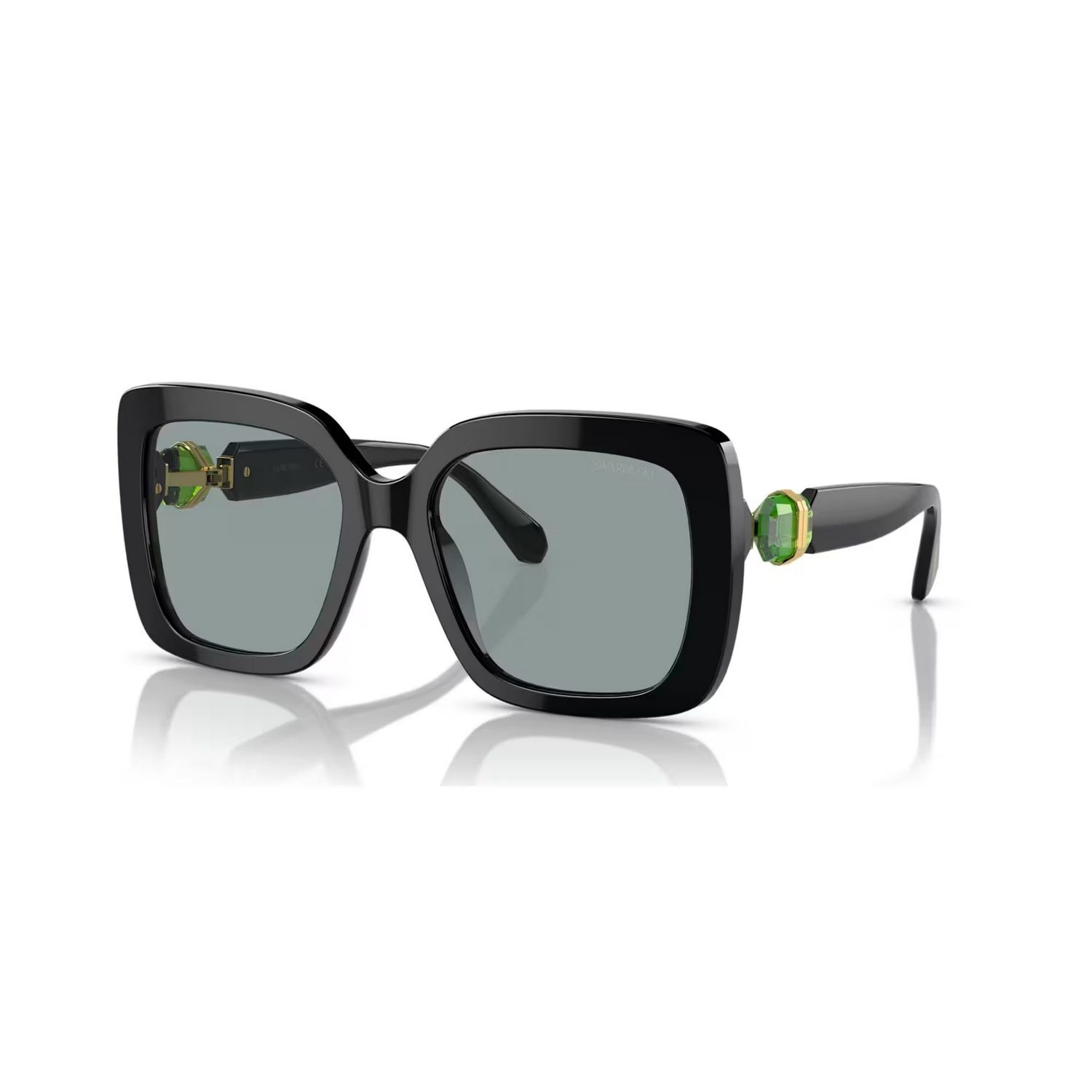 Swarovski solbriller Oversized, Square shape, SK6001, Black