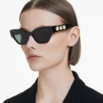 Swarovski solbriller Cat-eye shape, Black - 5691693