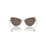 Swarovski solbriller 2 in 1 clip-on Statement, Cat-eye shape, SK7011, White - 5679552