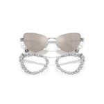 Swarovski solbriller 2 in 1 clip-on Statement, Cat-eye shape, SK7011, White - 5679552