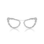 Swarovski solbriller 2 in 1 clip-on Statement, Cat-eye shape, SK7011, White - 5679552