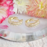 Diamantøredobber i 14 kt gull med 0,27 ct W-Si - BUR738132
