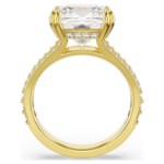 Swarovski Stilla cocktail ring Square cut, White, Gold-tone plated - 5693501