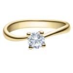 Diamantring forlovelsesring 0,50 ct i 14kt gull. Melina - 18011050