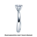 Diamantring forlovelsesring 0,70 ct i 14kt gull. Melina - 18011070