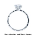 Diamantring forlovelsesring 0,70 ct i 14kt gull. Melina - 18011070