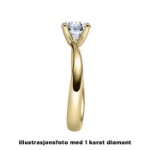 Diamantring forlovelsesring 0,70 ct i 14kt gull. Melina - 18011070