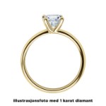 Diamantring forlovelsesring 0,70 ct i 14kt gull. Melina - 18011070