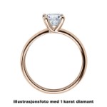Diamantring forlovelsesring 0,70 ct i 14kt gull. Melina - 18011070