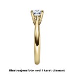 Diamantring forlovelsesring 0,50 ct i 14kt gull. Alida - 18002050