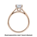 Diamantring forlovelsesring 0,50 ct i 14kt gull. Alida - 18002050