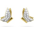 Swarovski øredobber Idyllia Lilia stud earrings Butterfly, White, Gold-tone plated - 5736070