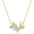 Swarovski smykke Idyllia Lilia necklace Butterfly, White, Gold-tone plated - 5736068