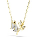 Swarovski smykke Idyllia Lilia necklace Butterfly, White, Gold-tone plated - 5736068