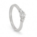 Diamantring i hvitt gull 0.27 ct. TW-Si - coc5000548
