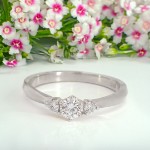 Diamantring i hvitt gull 0.32 ct. TW-Si - coc5000549hv