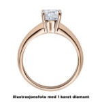 Diamantring forlovelsesring  0,50 ct i 14kt gull. Elissa - 18004050