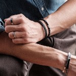 Armbånd EDDIE flefarget bronzit i stål - 363751
