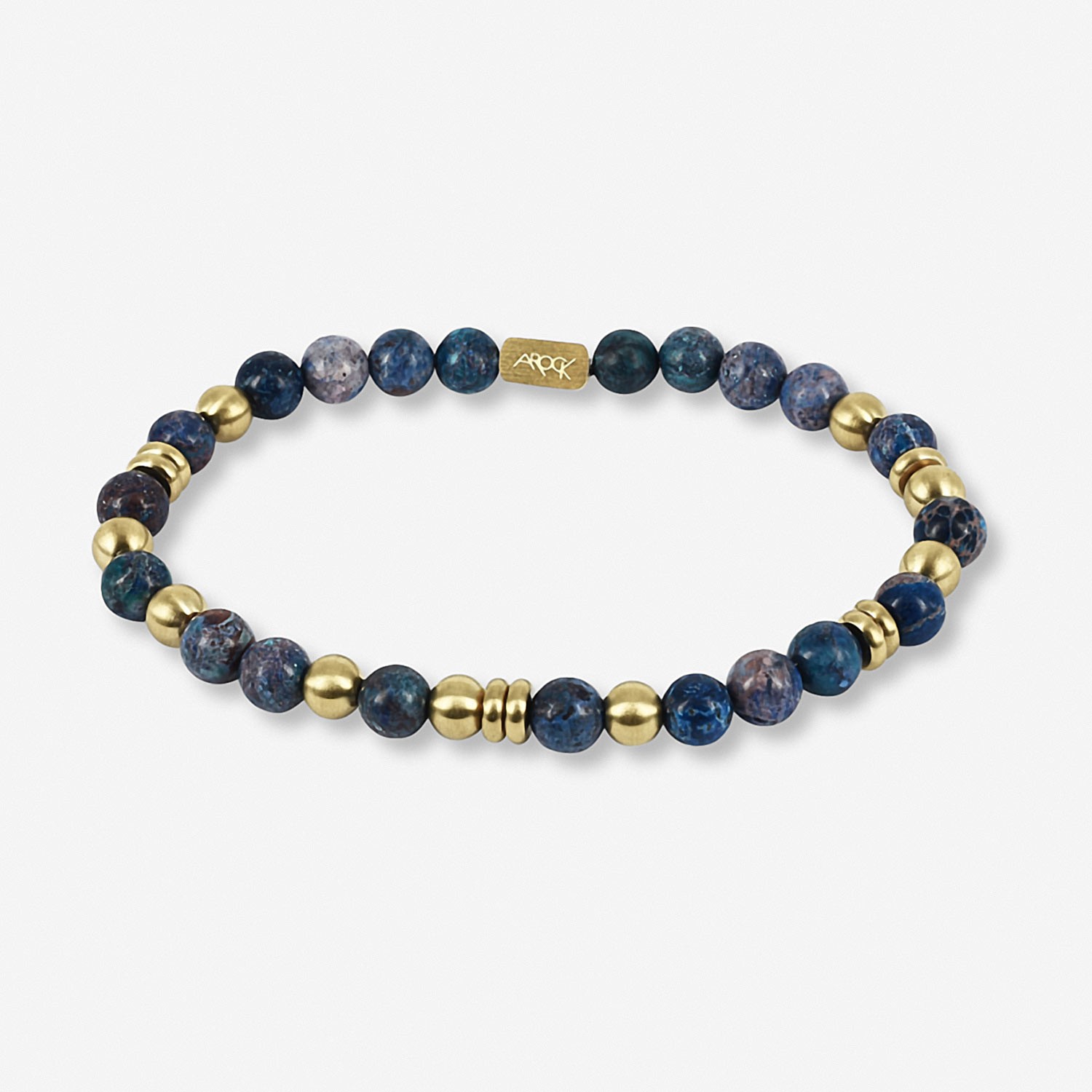 Armbånd EDDIE flefarget guldplätering i stål 19,5 cm / 6 mm - 366318
