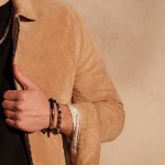 Armbånd EDDIE flefarget guldplätering i stål 19,5 cm / 6 mm - 366318
