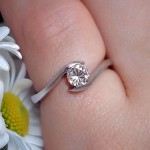 Diamantring forlovelsesring  0,40 ct i 14kt gull. Afrodite - 18015040