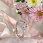 Diamantring forlovelsesring  0,40 ct i 14kt gull. Afrodite - 18015040