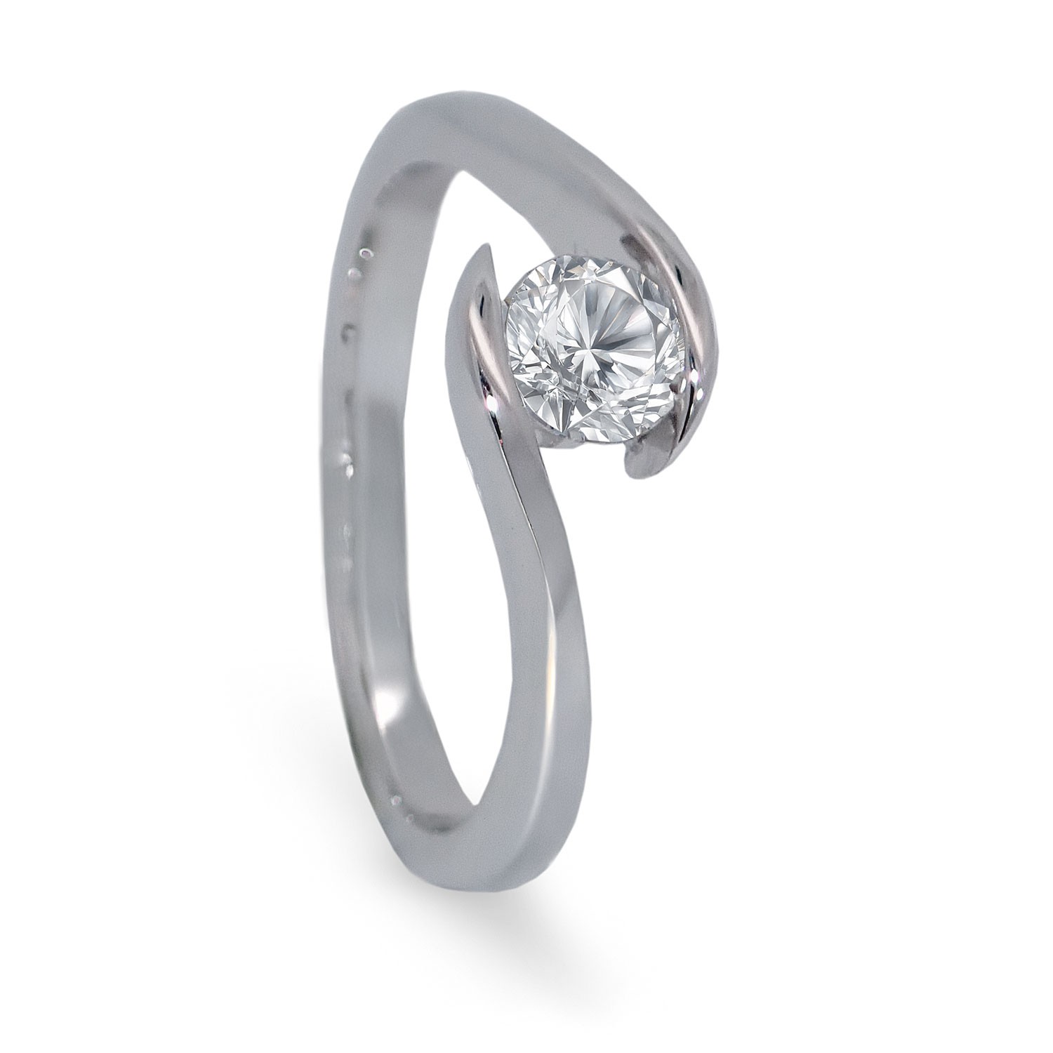 Diamantring forlovelsesring  0,40 ct i 14kt gull. Afrodite - 18015040