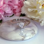 Diamantring forlovelsesring  0,40 ct i 14kt gull. Afrodite - 18015040