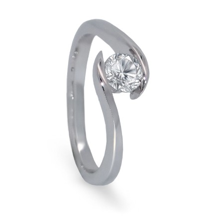 Forlovelsesring  med lab grown diamant 0,40 ct  River D VS2. Afrodite - 18015040LG Forlovelsesring  med lab grown diamant 0,40 ct  River D VS2. Afrodite - 18015040LG